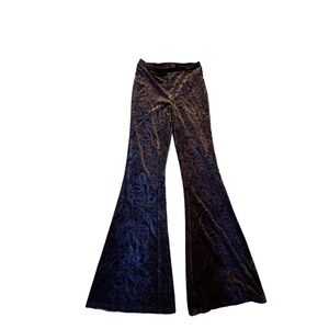 Velvet Wide Leg Pants